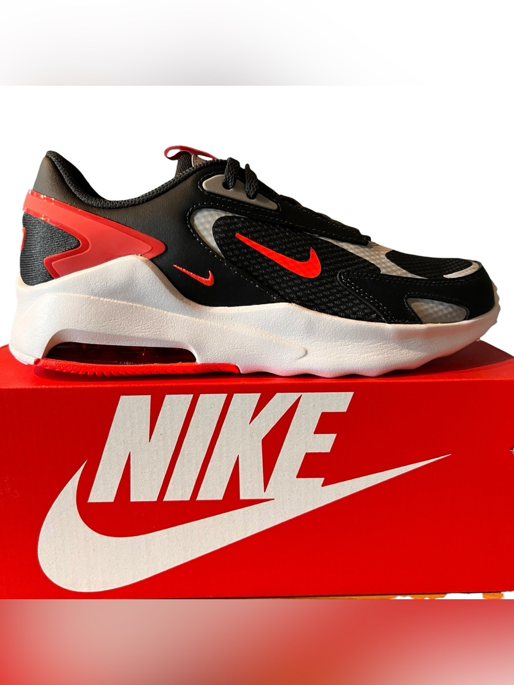 Nike Air Max Bolt GS Black Bright Crimson Sneakers Youth 5Y New in Box